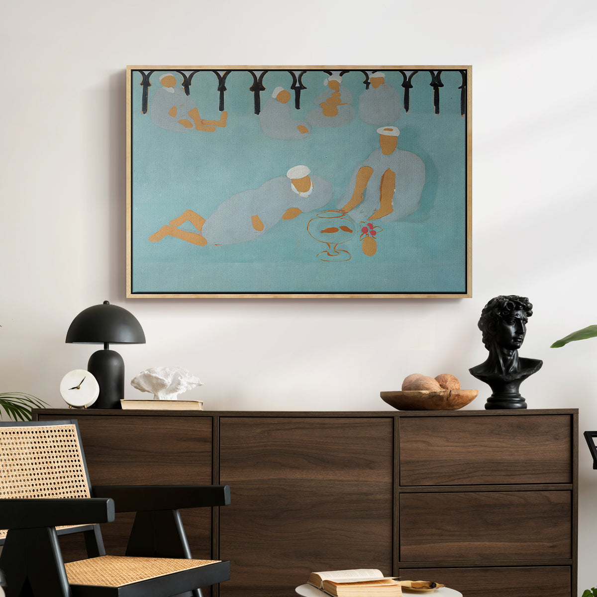 Arab Coffeehouse (Le café Maure), 1913 - Floater Framed Canvas Print