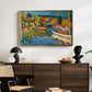 Study for Autumn Landscape with Boats, 1908 - Floater Framed Canvas Print