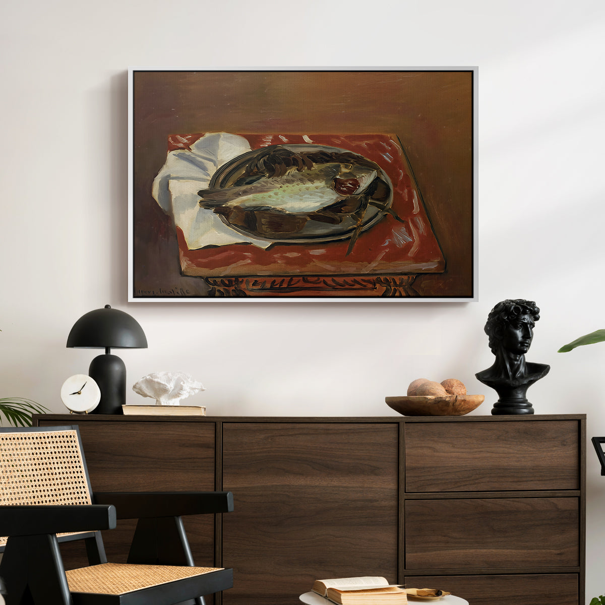 Still Life with Bream (Nature morte à la daurade), 1920 - Floater Framed Canvas Print