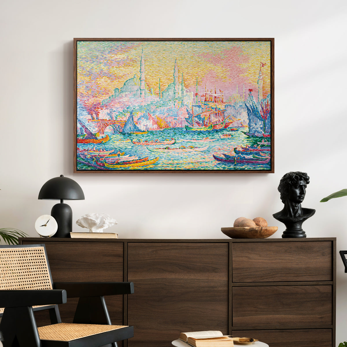 The Golden Horn, Constantinople, 1907 - Floater Framed Canvas Print