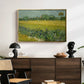 Field with Irises near Arles, 1888 - Floater Framed Canvas Print