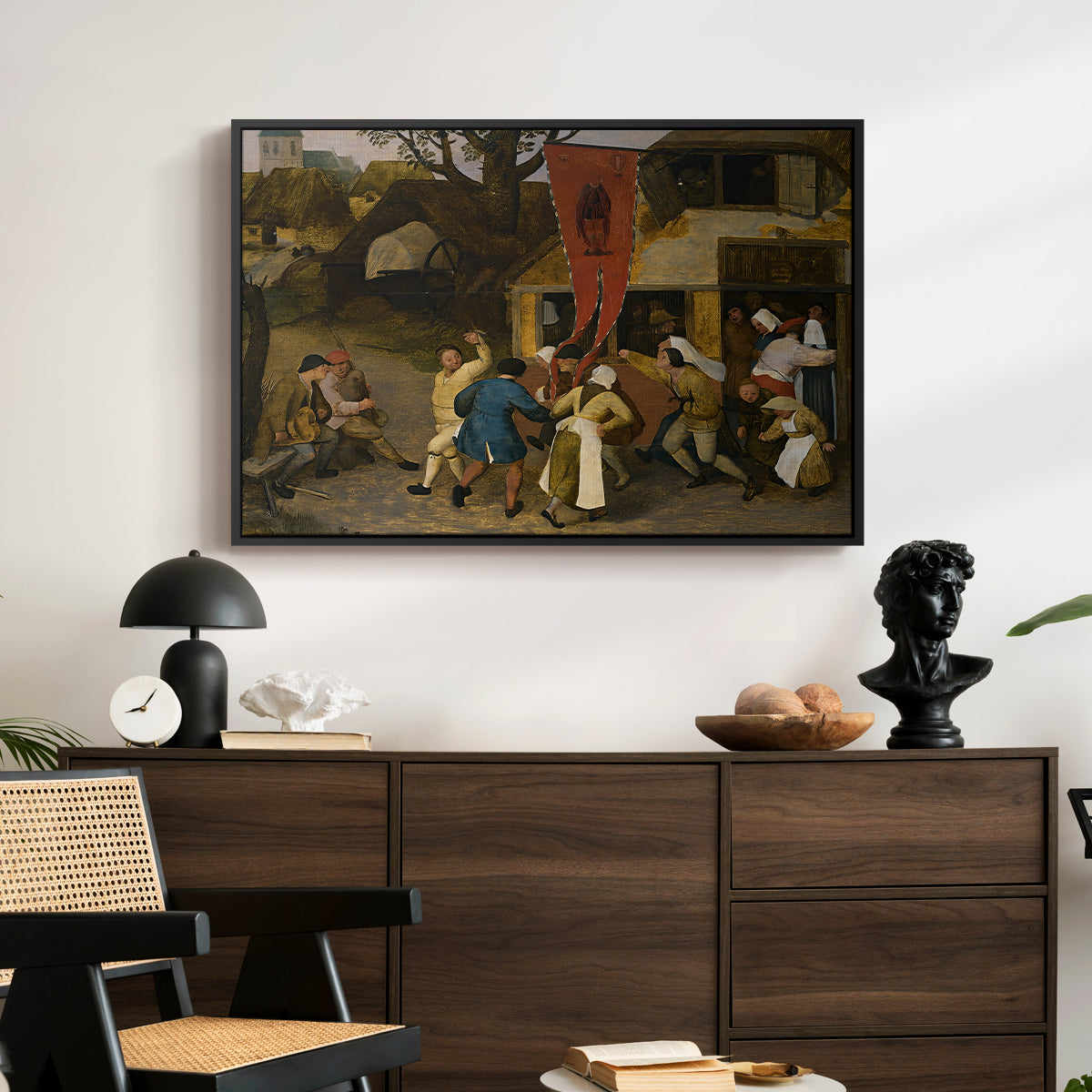 A Village Fair, c. 1567-1569 - Floater Framed Canvas Print
