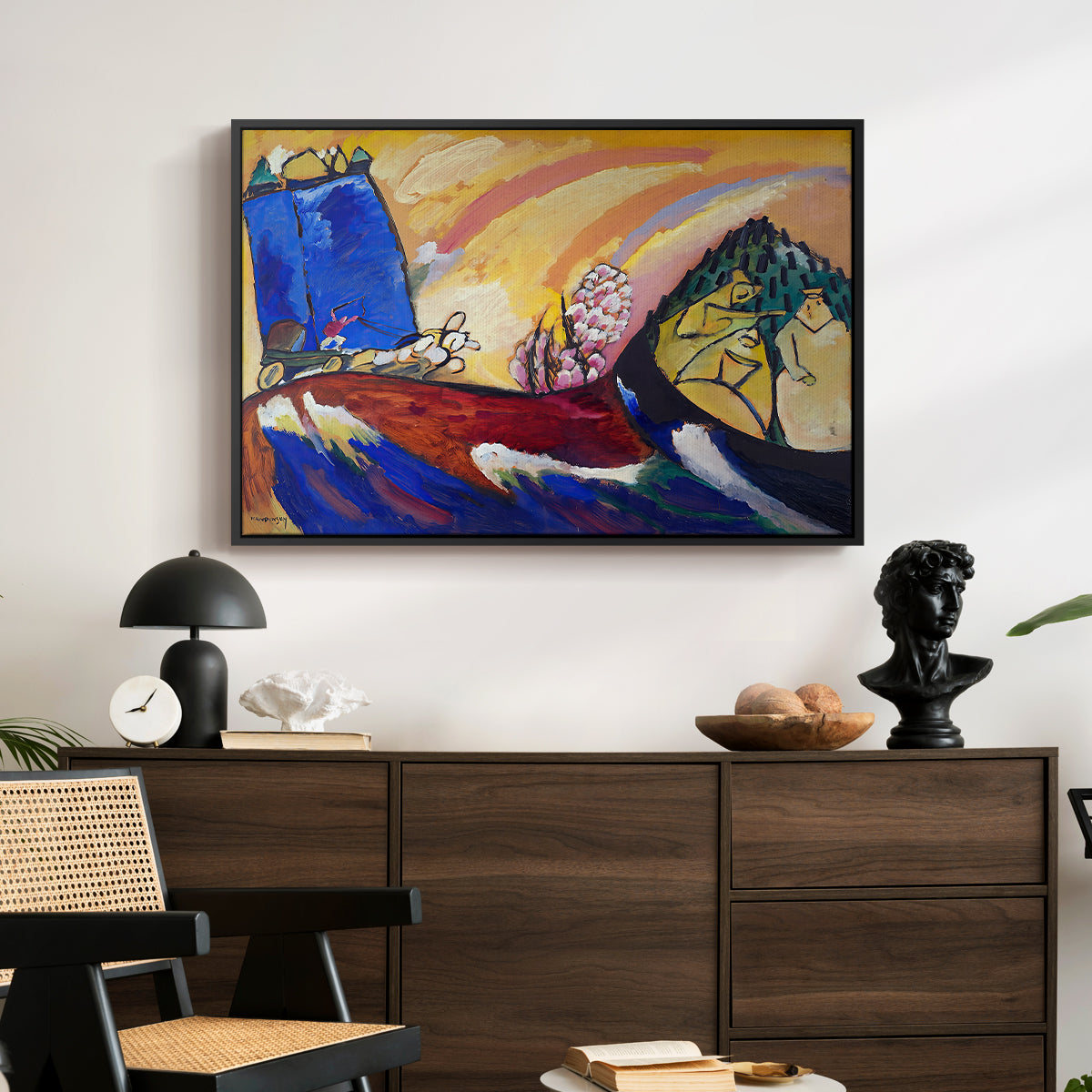 Painting with Troika, 1911 - Floater Framed Canvas Print