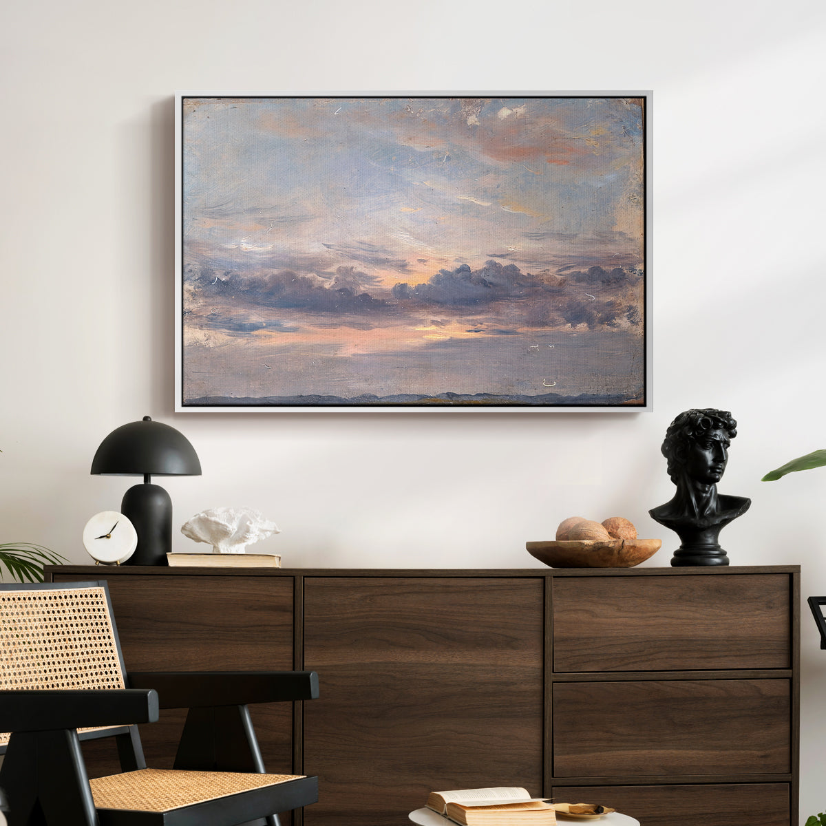 A Cloud Study, Sunset, c. 1821-1822 - Floater Framed Canvas Print