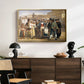 A Charlatan Selling Blacking in the Piazza Barberini in Rome, c. 1840-1849 - Floater Framed Canvas Print