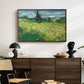 Green Wheat Field with Cypress, 1889 - Floater Framed Canvas Print