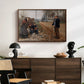 People by a Road, 1893 - Floater Framed Canvas Print