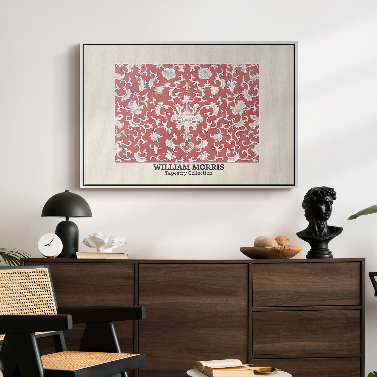 Examples of Chinese Ornament, Pl. XCV (Morris Inspired), 1867 - Floater Framed Canvas Print