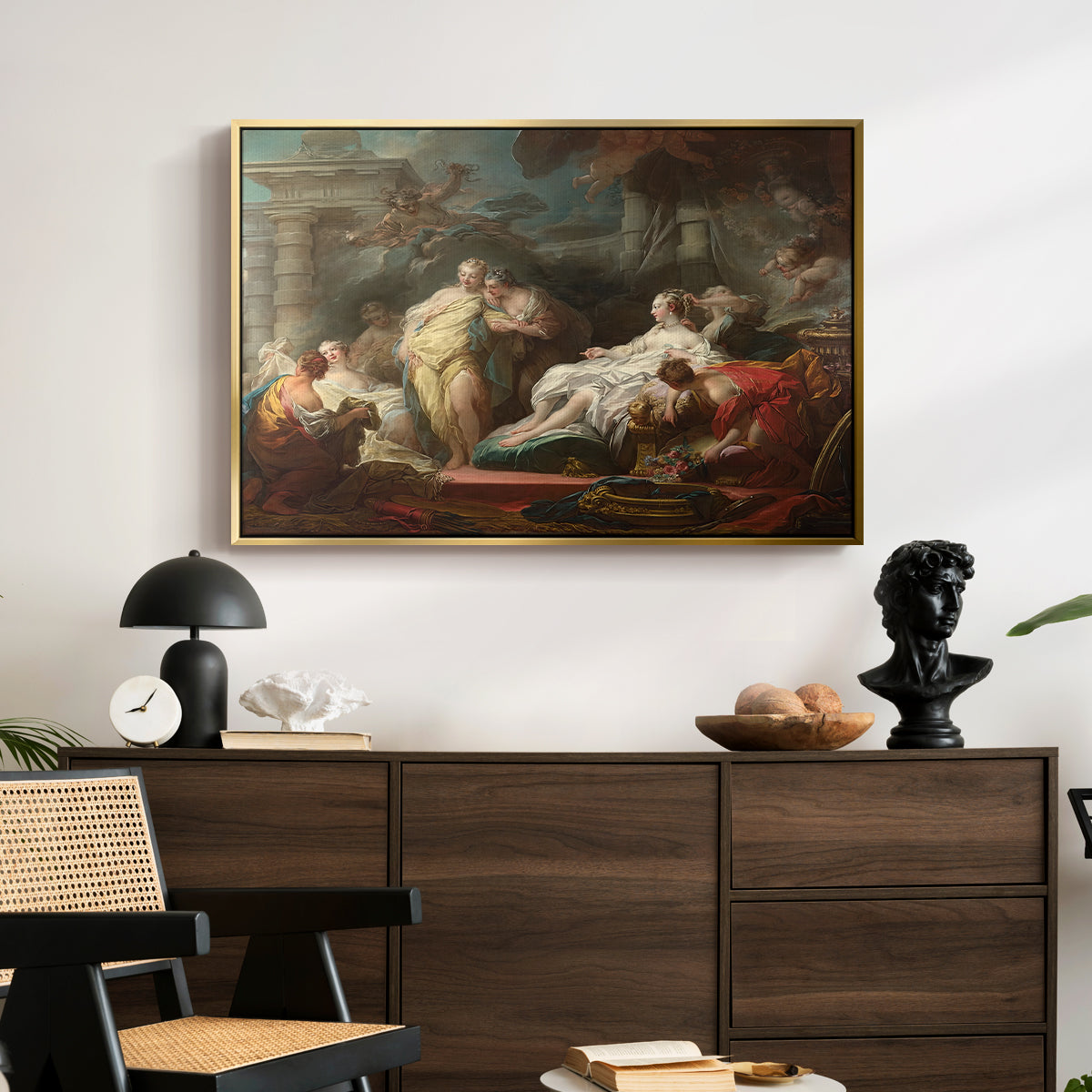 Psyche Showing Her Sisters Her Gifts from Cupid, 1753 - Floater Framed Canvas Print