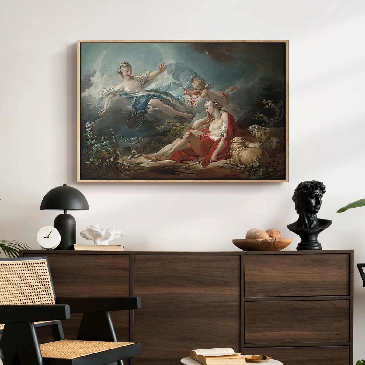 Diana and Endymion, c. 1753-1756 - Floater Framed Canvas Print
