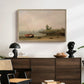 The Stranded Boat, 1863 - Floater Framed Canvas Print