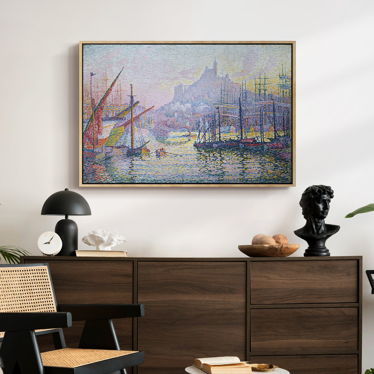 The Port of Marseille, 1905 - Floater Framed Canvas Print