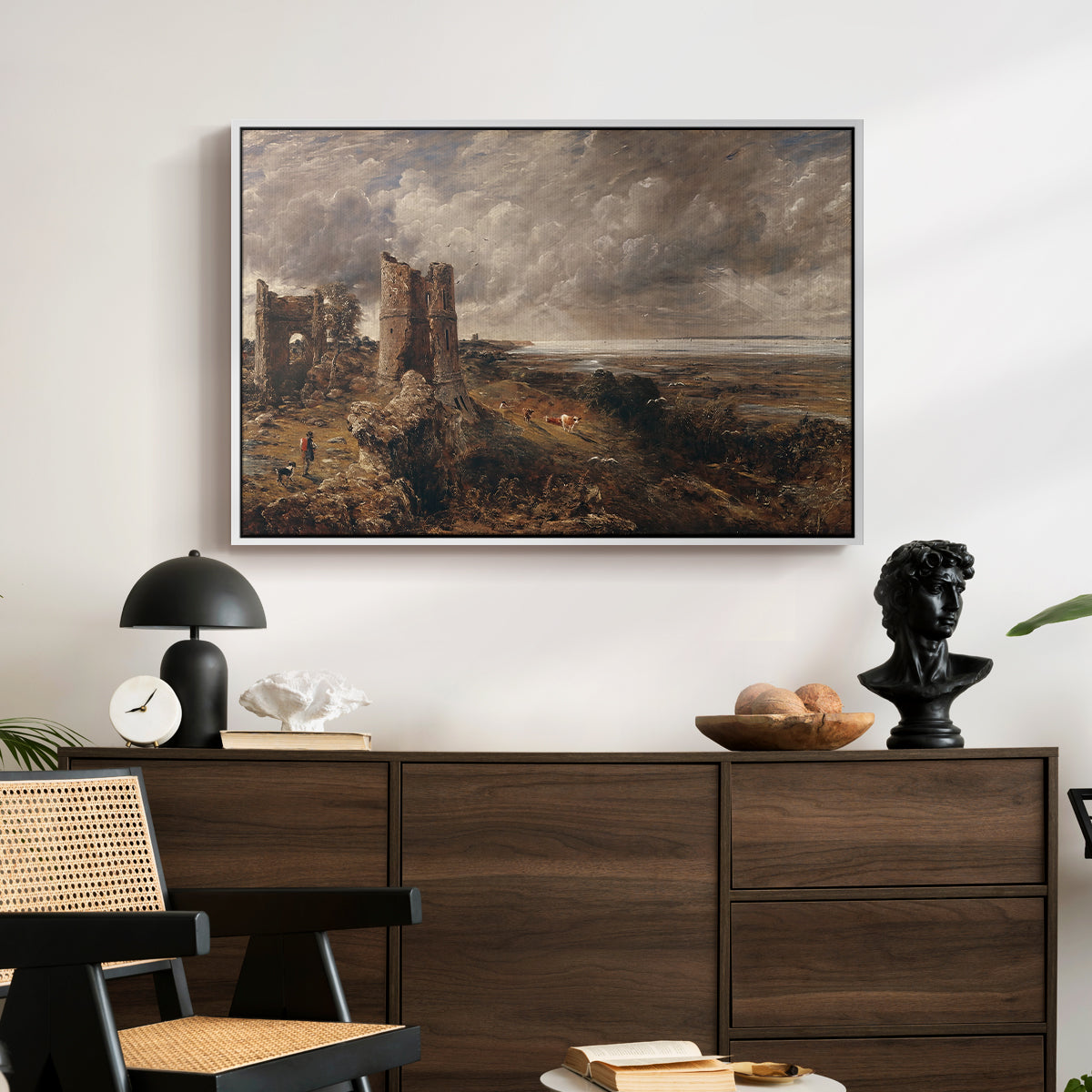 Hadleigh Castle, Mouth of Thames, c. 1829 - Floater Framed Canvas Print