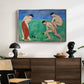 Game of Bowls, 1908 - Floater Framed Canvas Print