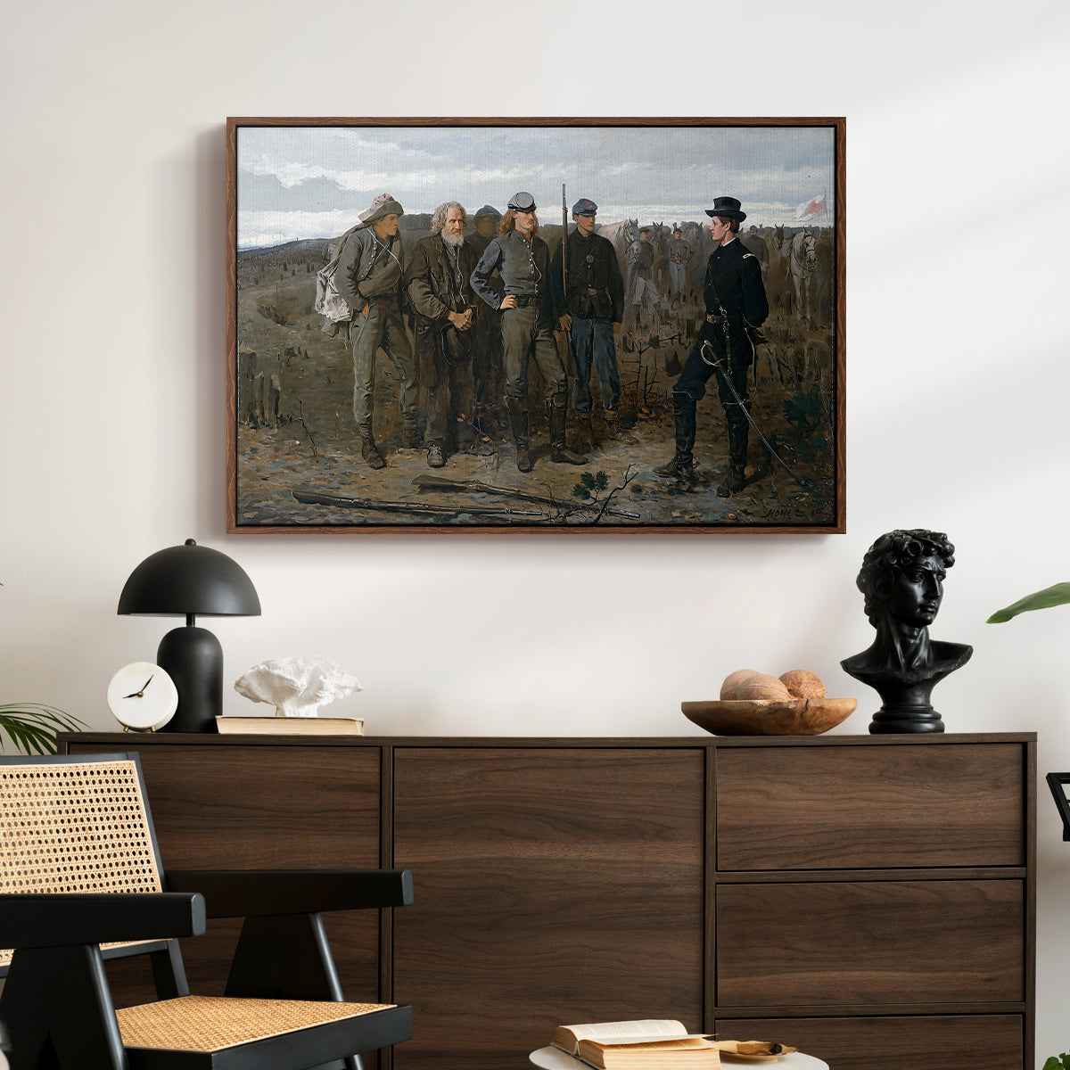 Prisoners from the Front, 1866 - Floater Framed Canvas Print