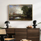 Dedham Lock and Mill, c. 1820 - Floater Framed Canvas Print