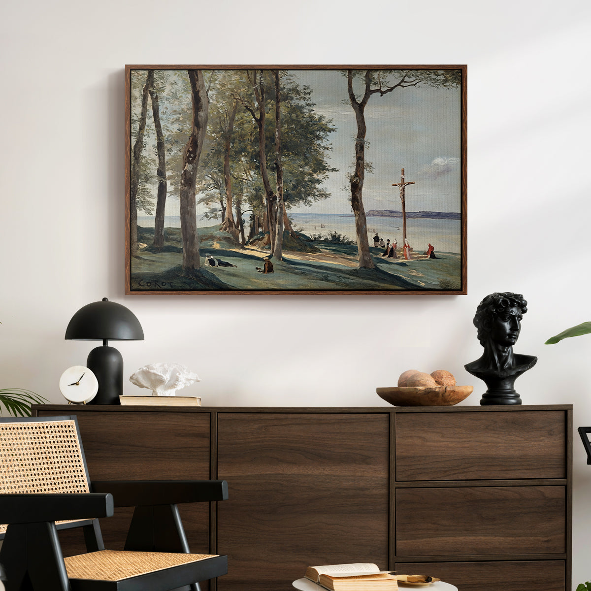 A Calvary on the Cote de Grace, c. 1829 - Floater Framed Canvas Print