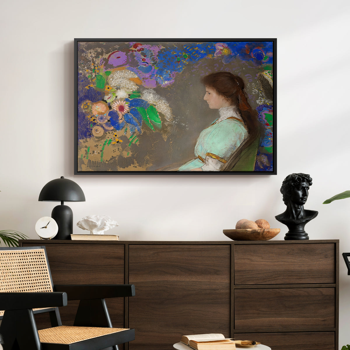 Portrait of Violette Heymann, 1910 - Floater Framed Canvas Print