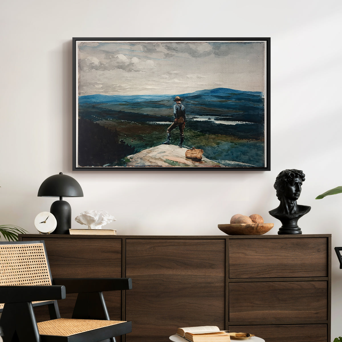 The Ranger, Adirondacks, 1882 - Floater Framed Canvas Print