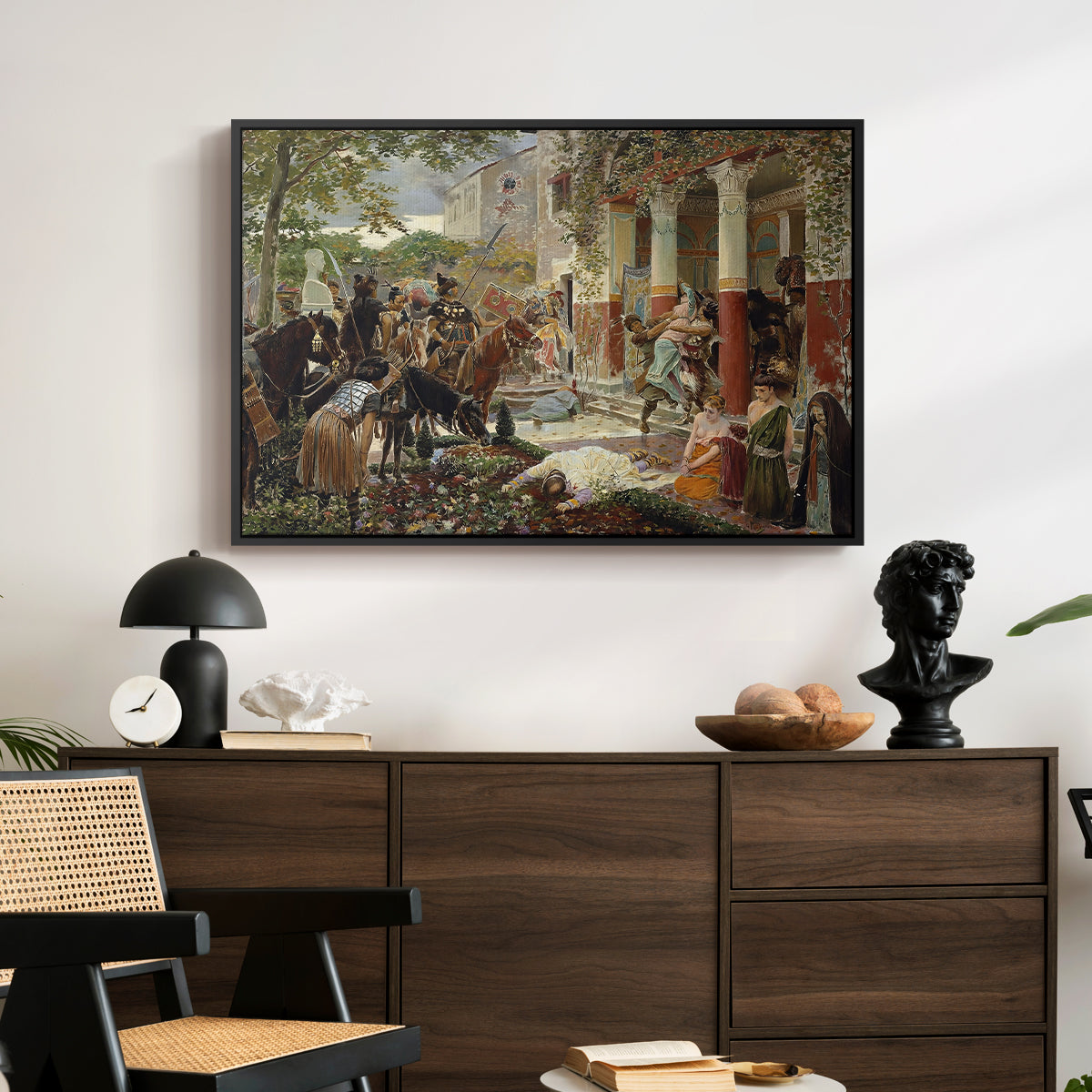 Onslaught of the Tartars, c. 1938 - Floater Framed Canvas Print