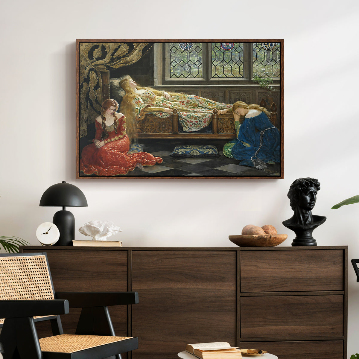 The Sleeping Beauty, 1921 - Floater Framed Canvas Print