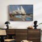 The Beach at Valencia, 1908 - Floater Framed Canvas Print