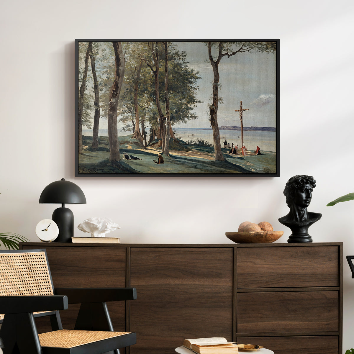 A Calvary on the Cote de Grace, c. 1829 - Floater Framed Canvas Print