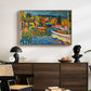 Study for Autumn Landscape with Boats, 1908 - Floater Framed Canvas Print