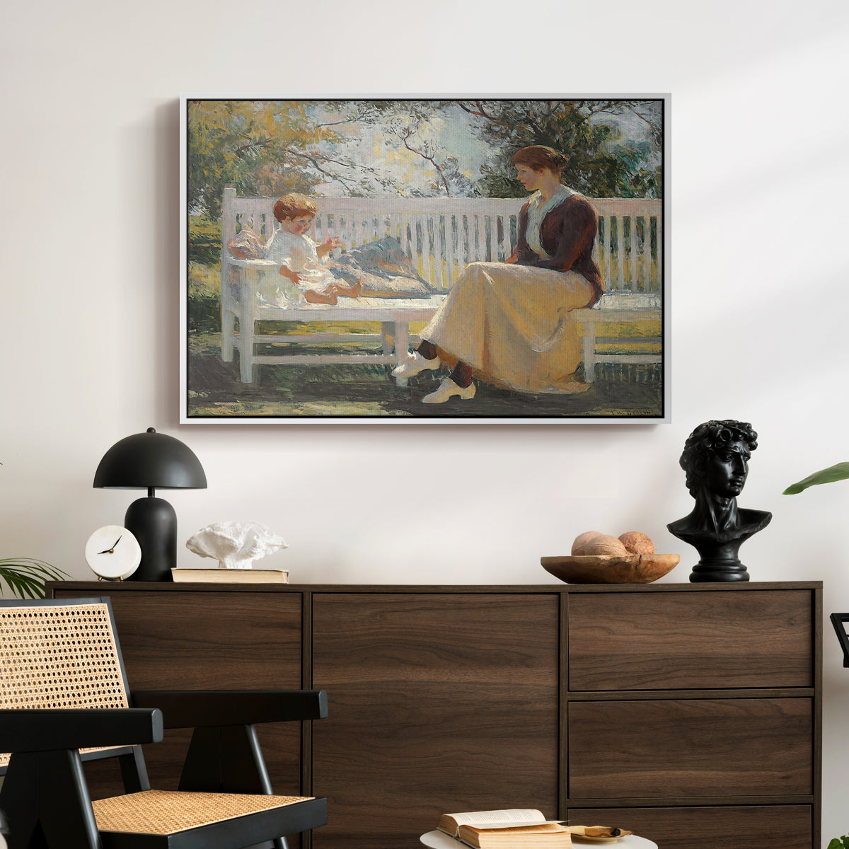 Eleanor and Benny, 1916 - Floater Framed Canvas Print