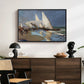 The Beach at Valencia, 1908 - Floater Framed Canvas Print