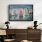 Entrance to the Port of La Rochelle, 1921 - Floater Framed Canvas Print