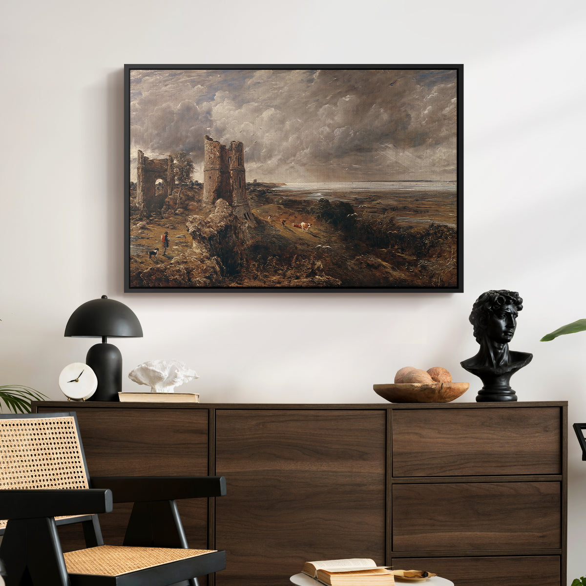 Hadleigh Castle, Mouth of Thames, c. 1829 - Floater Framed Canvas Print
