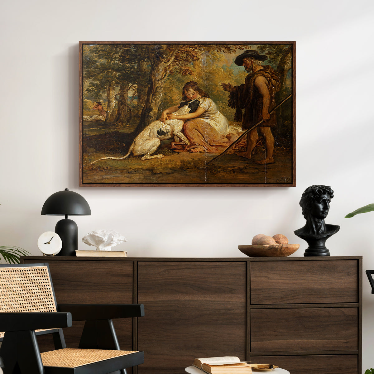 Measure for Measure, or The Biter Bit, 1840 - Floater Framed Canvas Print