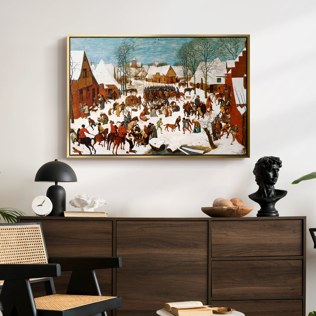 Massacre of the Innocents, c. 1565-1567 - Floater Framed Canvas Print