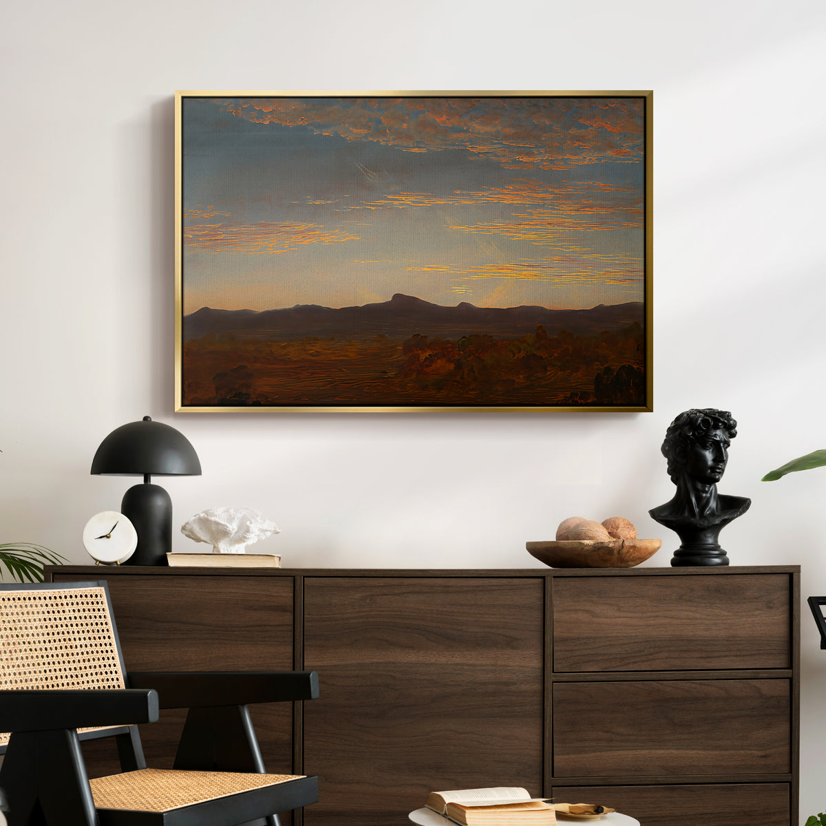 Study for "Catskill Creek", c. 1844-1845 - Floater Framed Canvas Print