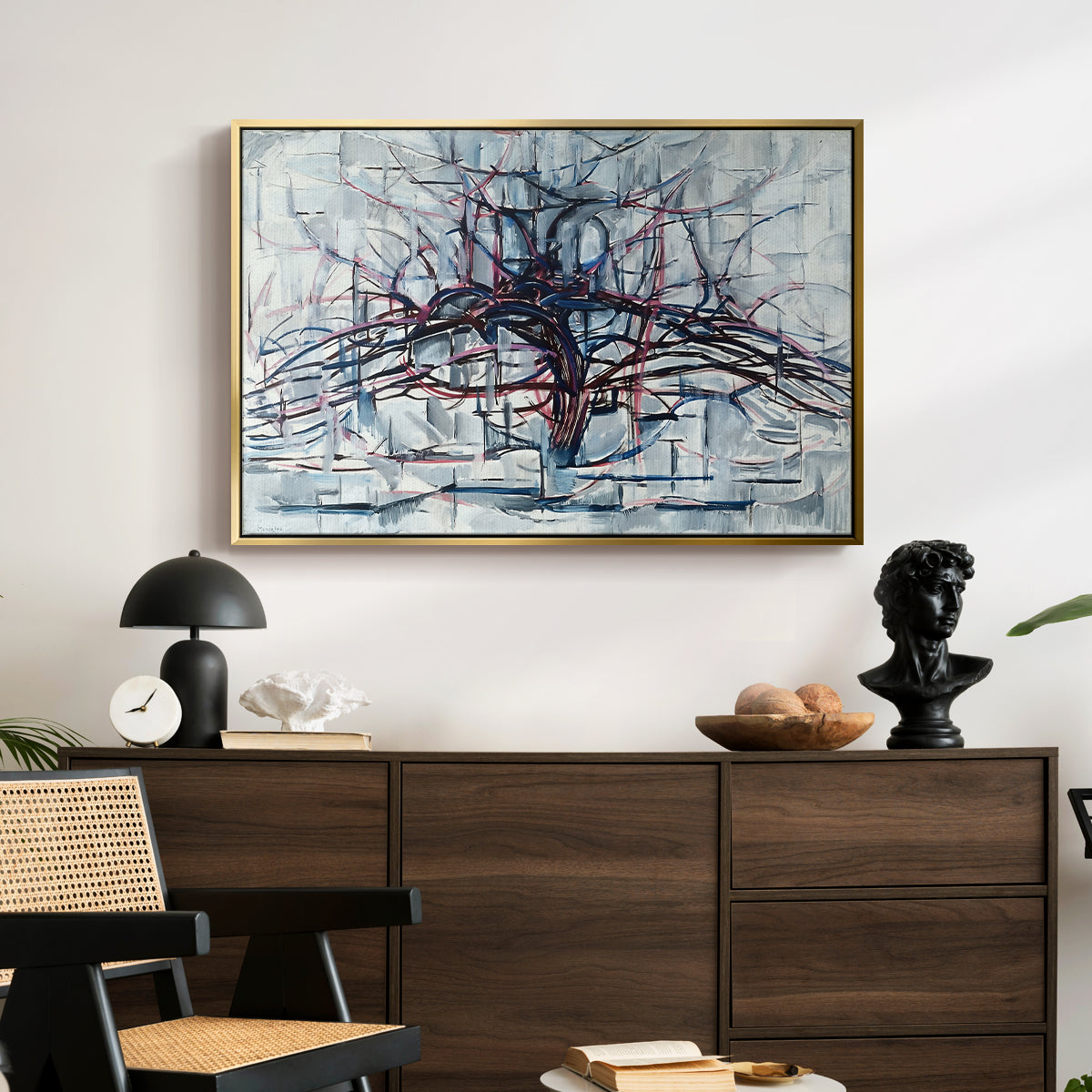 Horizontal Tree, 1912 - Floater Framed Canvas Print