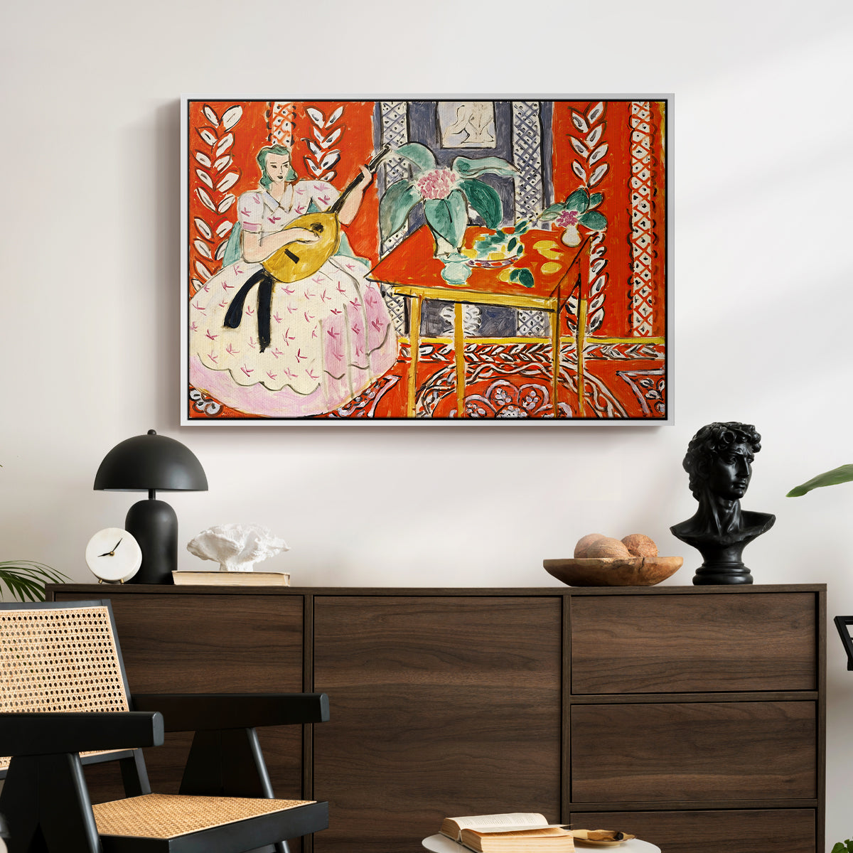 The Lute (Le luth), 1943 - Floater Framed Canvas Print