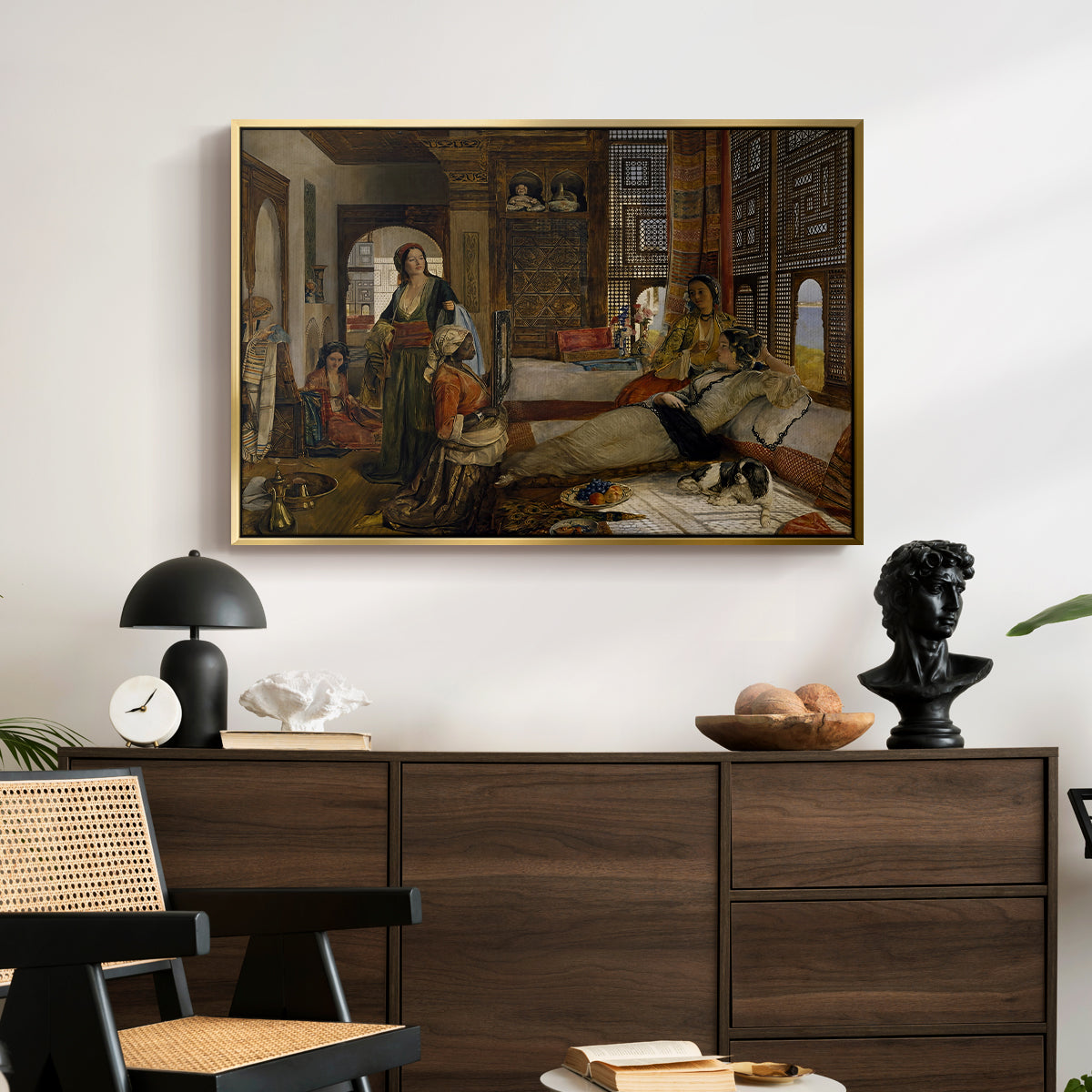 The Harem, 1876 - Floater Framed Canvas Print