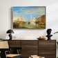 Venice: The Dogana and San Giorgio Maggiore, 1834 - Floater Framed Canvas Print
