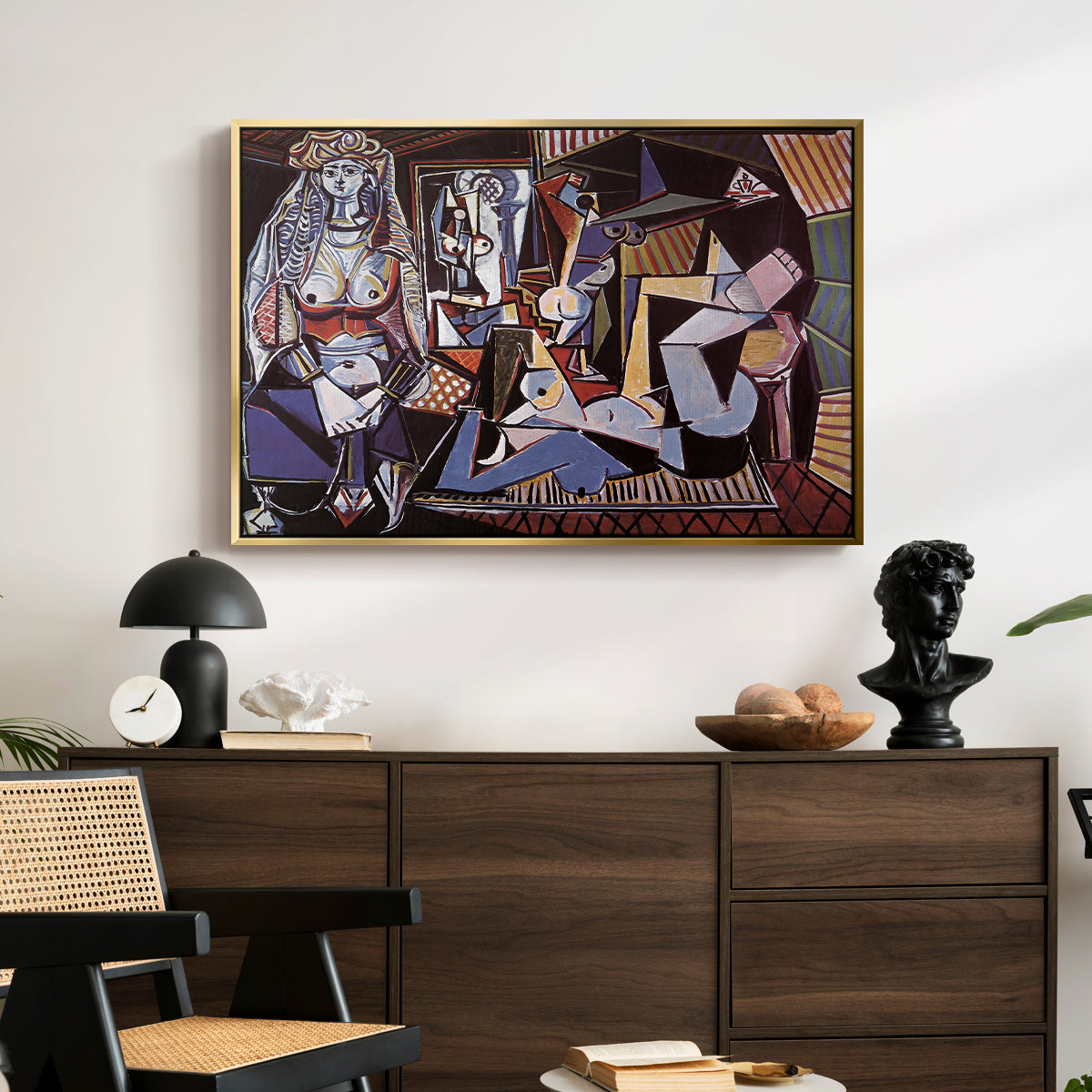 Women of Algiers (Version O), 1955 - Floater Framed Canvas Print