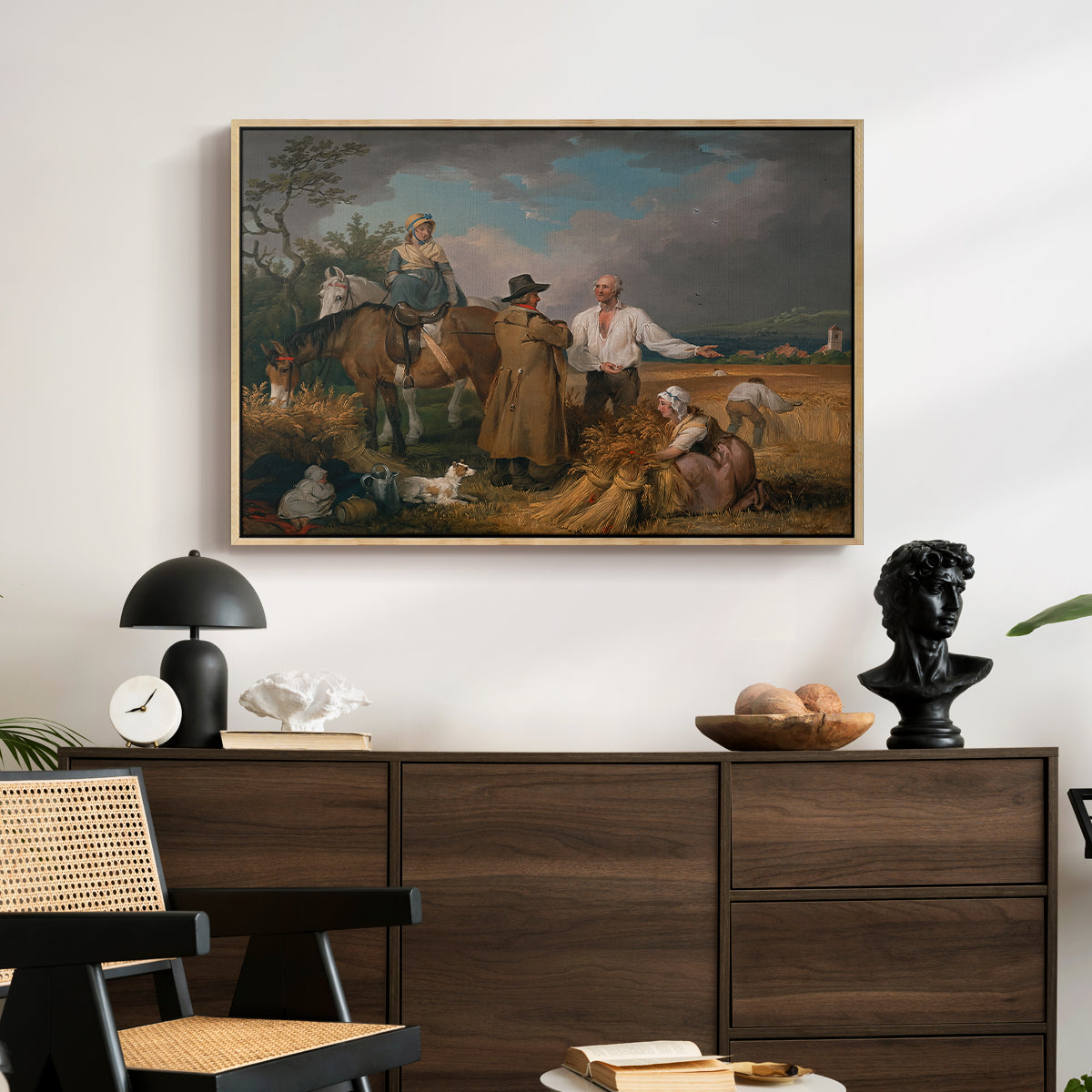 The Reapers, 1800 - Floater Framed Canvas Print