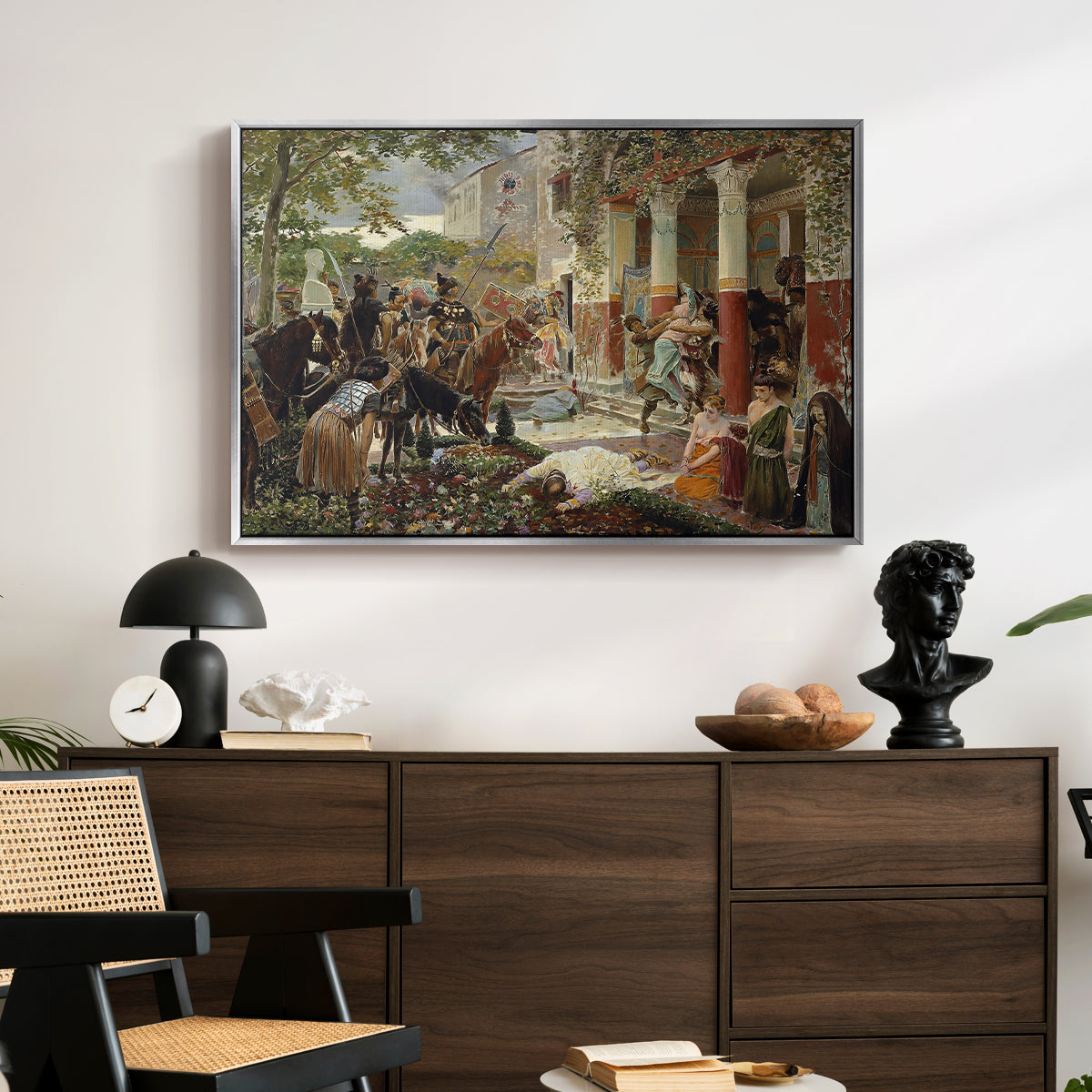 Onslaught of the Tartars, c. 1938 - Floater Framed Canvas Print