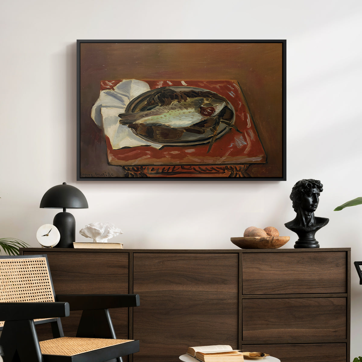 Still Life with Bream (Nature morte à la daurade), 1920 - Floater Framed Canvas Print