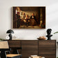 Neighbors (Naboer), 1855 - Floater Framed Canvas Print