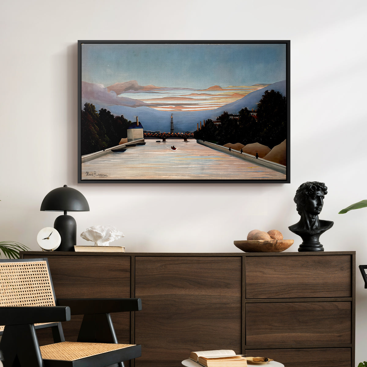 The Eiffel Tower, c. 1898 - Floater Framed Canvas Print