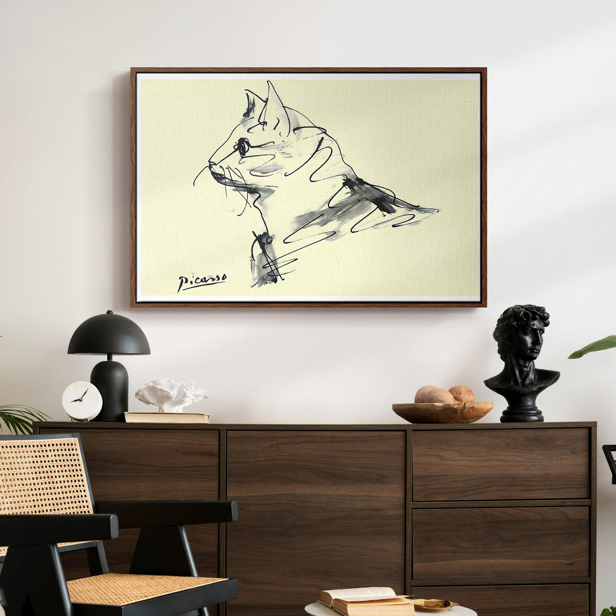 Cat (Le chat), c. 1961 - Floater Framed Canvas Print