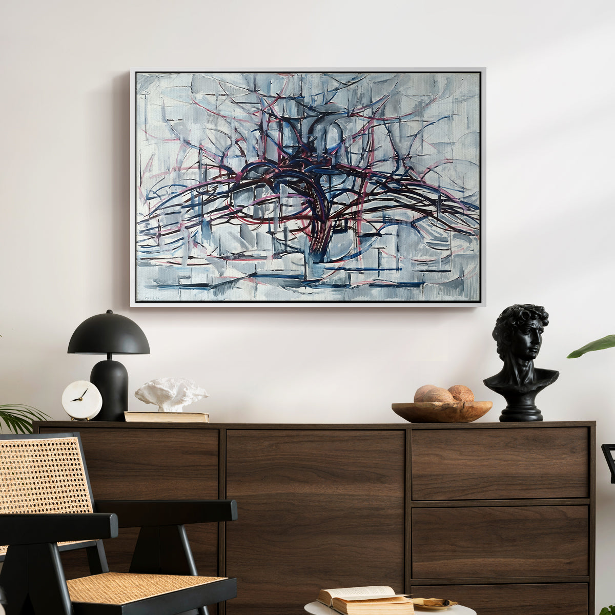 Horizontal Tree, 1912 - Floater Framed Canvas Print