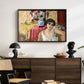 Woman Seated in an Armchair, c. 1920 - Floater Framed Canvas Print