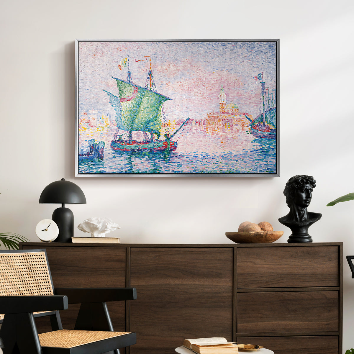 Venice, the Pink Cloud, 1909 - Floater Framed Canvas Print