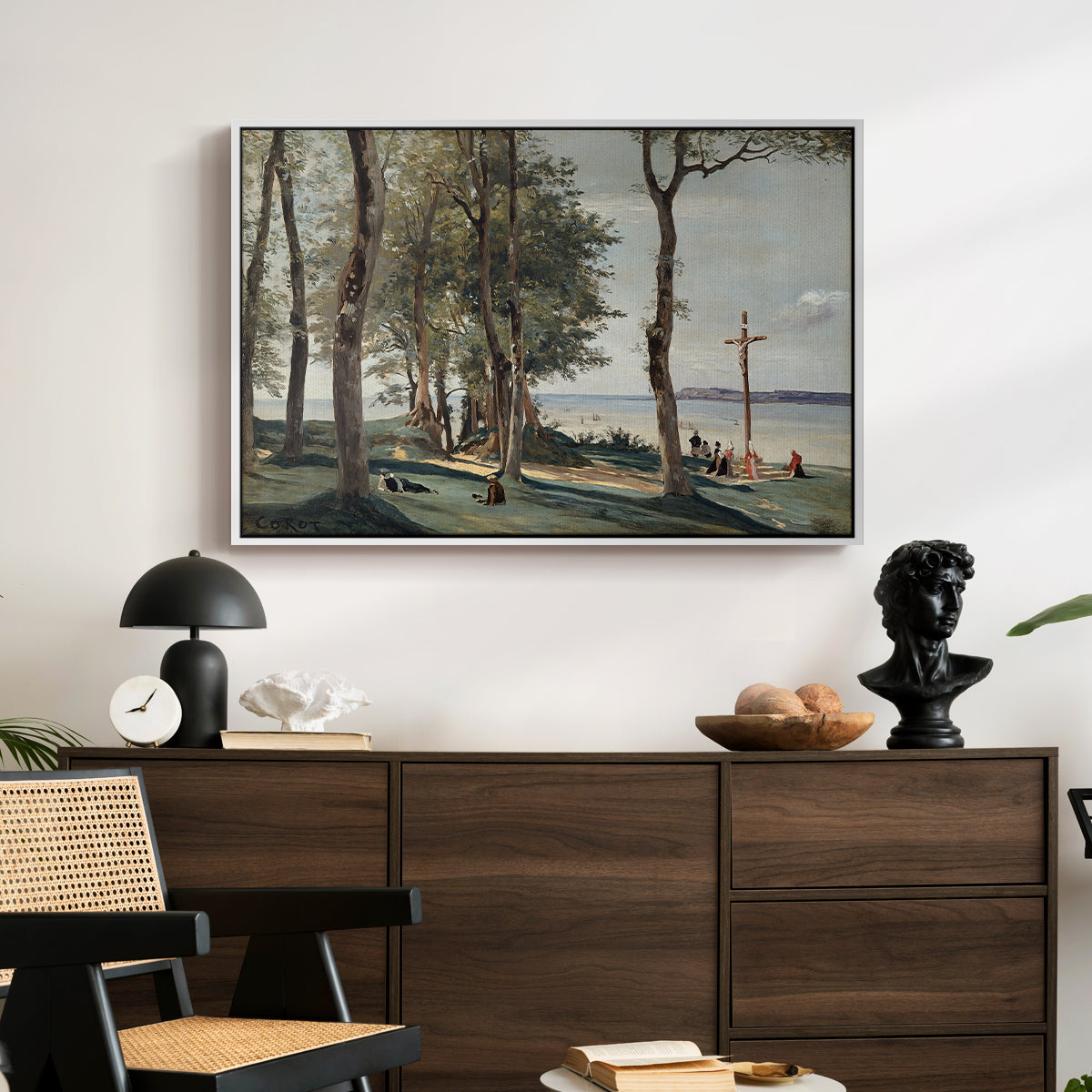 A Calvary on the Cote de Grace, c. 1829 - Floater Framed Canvas Print